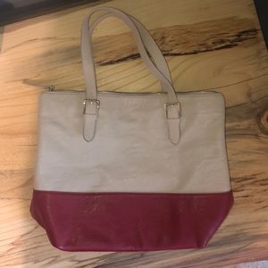 BCBG Two-Tone Shoulder Bag